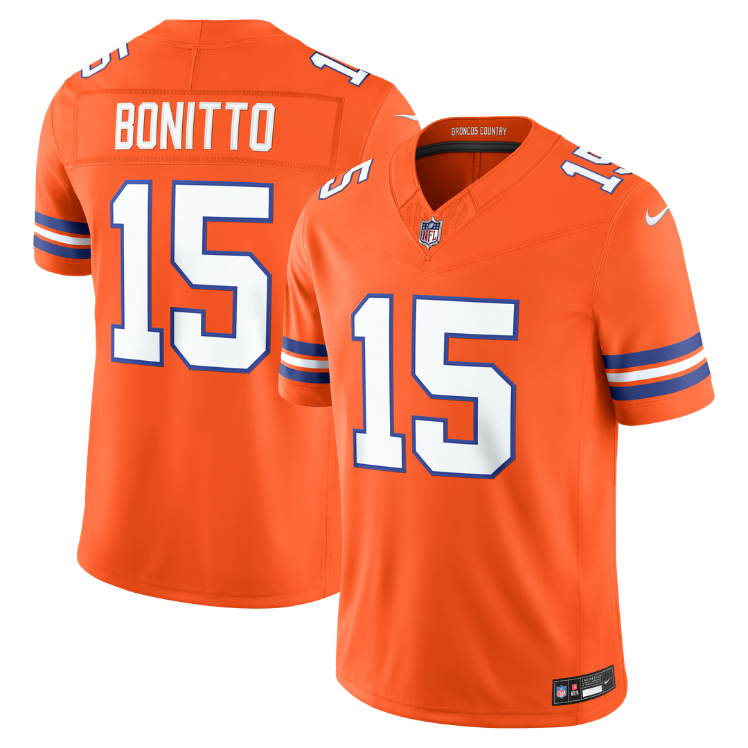 Denver Broncos Nik Bonitto Nike Orange Alternate Mile High Collection 1977 Throwback Vapor F.U.S.E. Stitched Limited Jersey