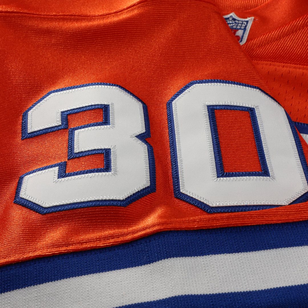 Denver Broncos Terrell Davis Mitchell & Ness Orange 1995 Authentic Throwback Retired Player Jersey