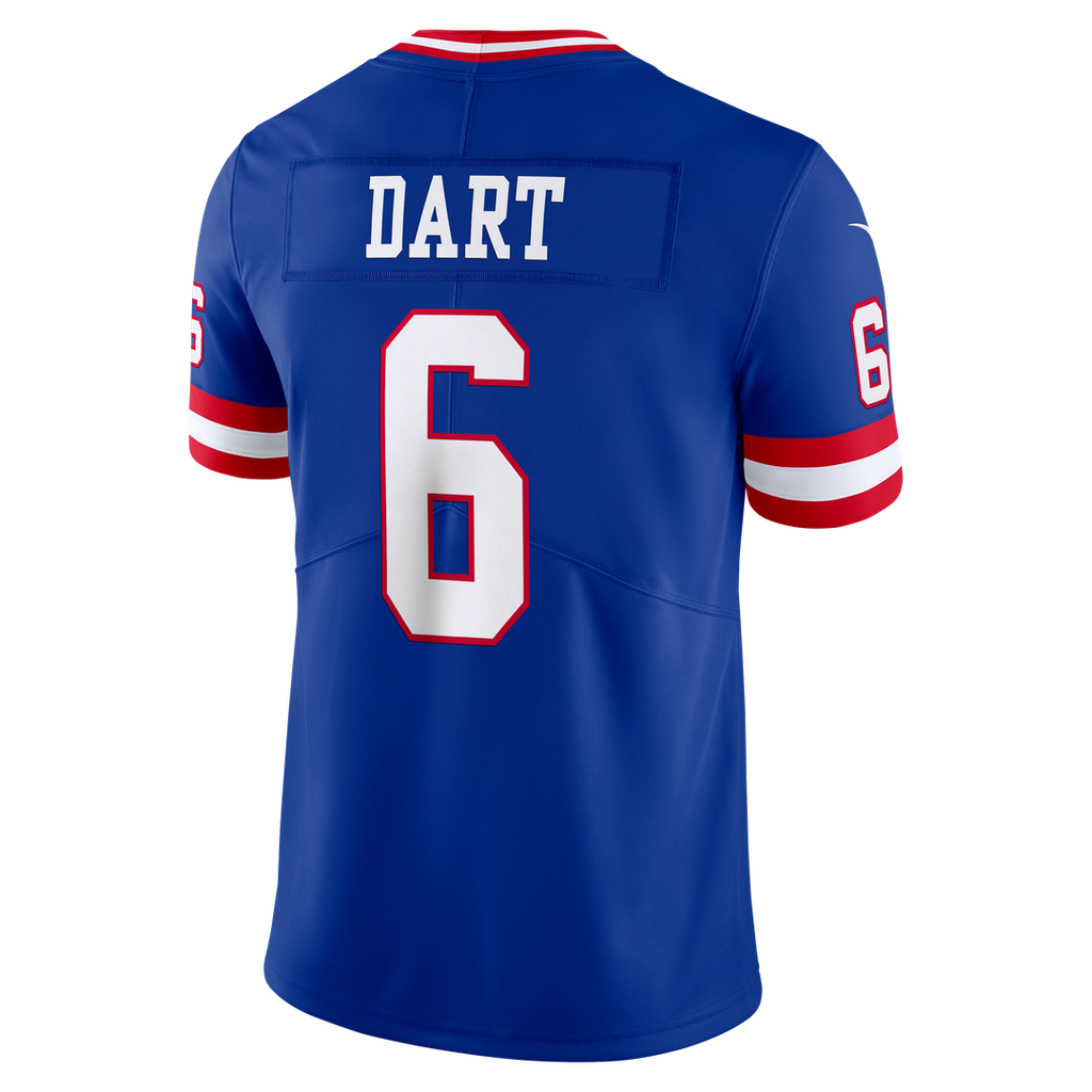 New York Giants Jaxson Dart Nike White Vintage White Vapor Untouchable Stitched Limited Jersey