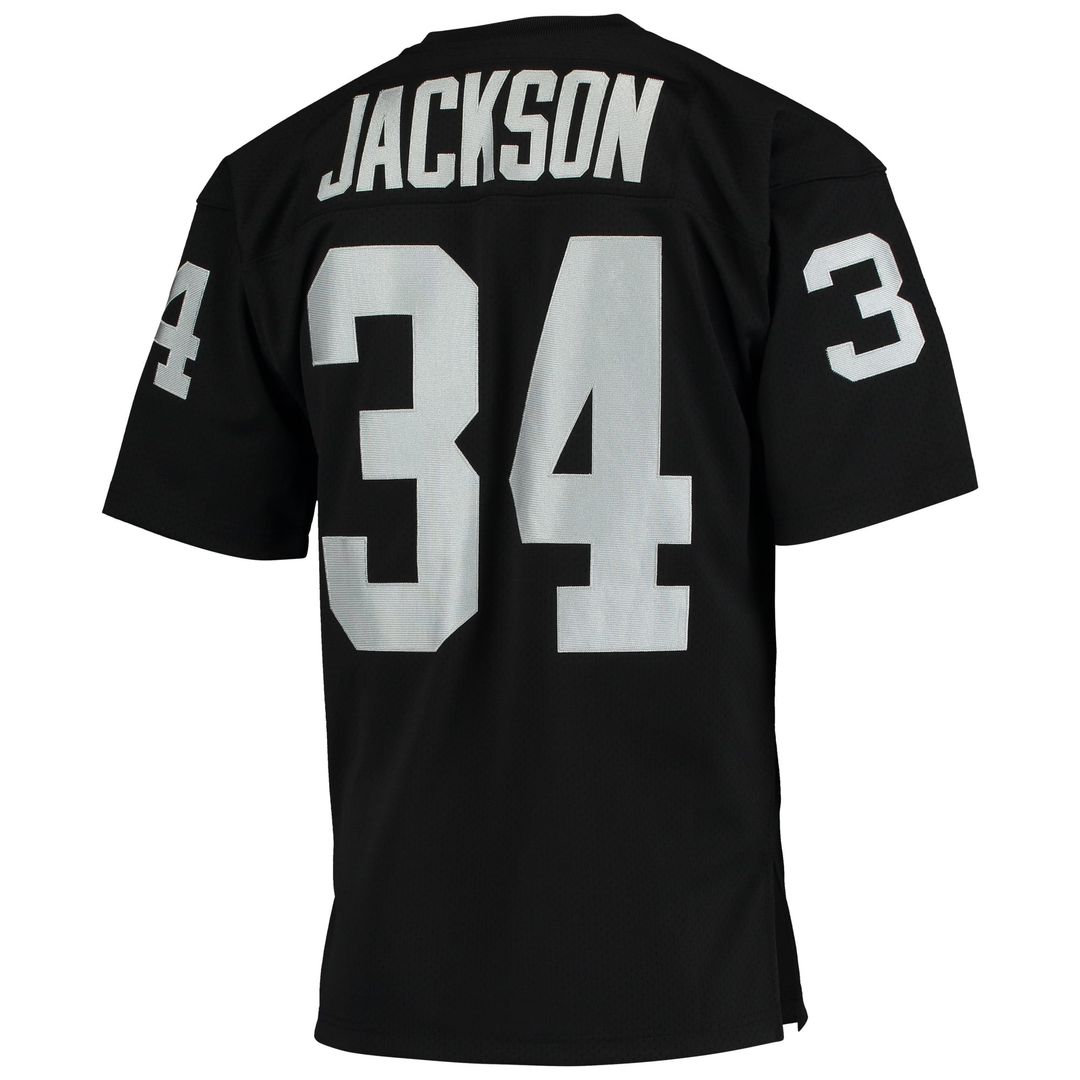 Las Vegas Raiders 1990 Bo Jackson Mitchell & Ness Black Authentic Throwback Retired Player Jersey