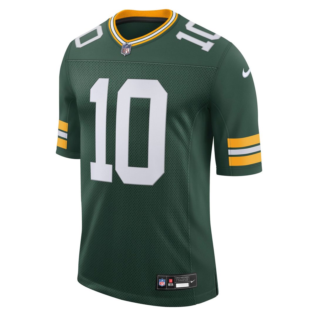 Green Bay Packers Jordan Love Nike Green Team Vapor Untouchable Limited Jersey