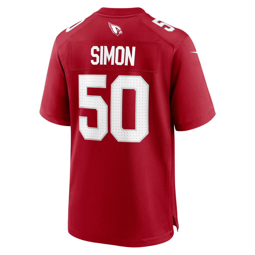 Arizona Cardinals Cody Simon Nike Cardinal Team Game Jersey