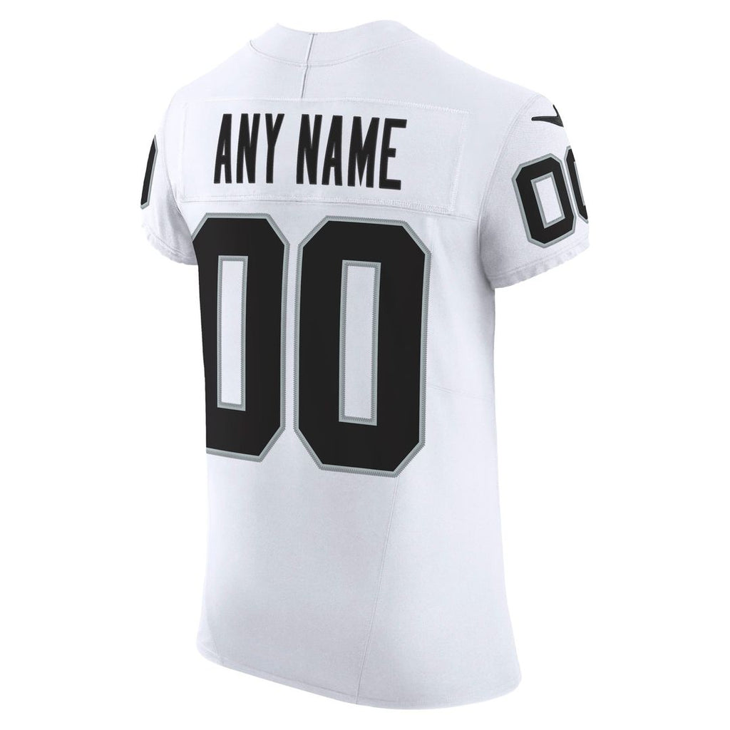 Las Vegas Raiders Nike White Vapor F.U.S.E. Elite Custom Jersey