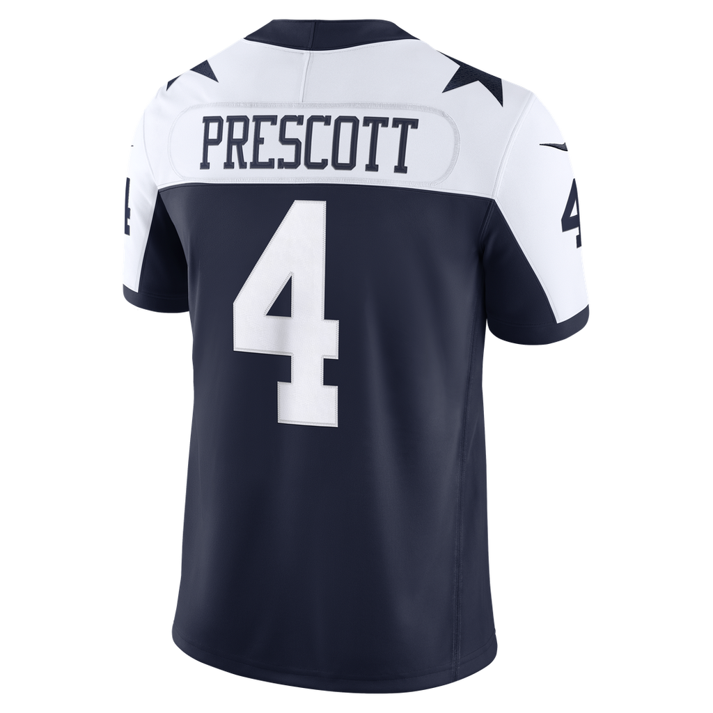 Dallas Cowboys Dak Prescott Nike Navy Alternate Vapor F.U.S.E. Stitched Limited Jersey