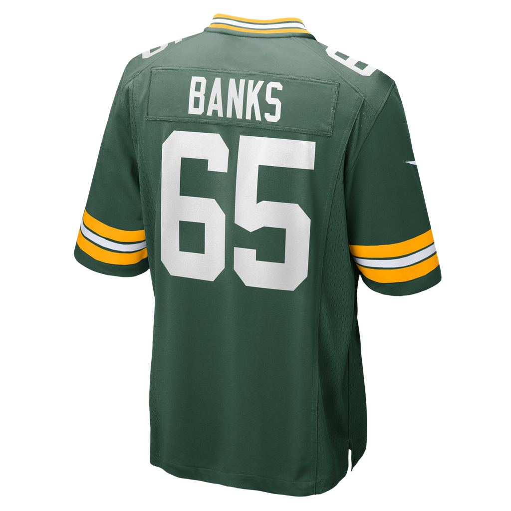 Green Bay Packers Aaron Banks Nike Green Team Game Jersey