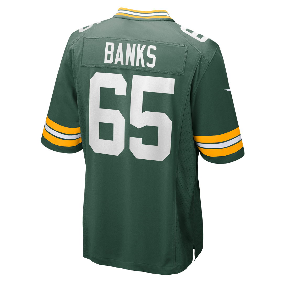Green Bay Packers Aaron Banks Nike Green Team Game Jersey