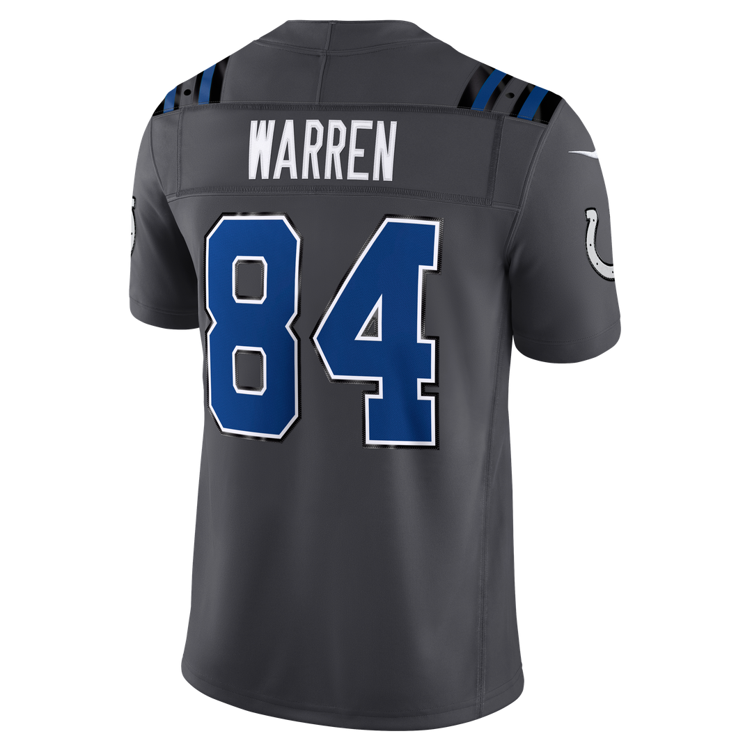 Indianapolis Colts Tyler Warren Nike Anthracite 2026 Rivalries Collection Stitched Limited Jersey
