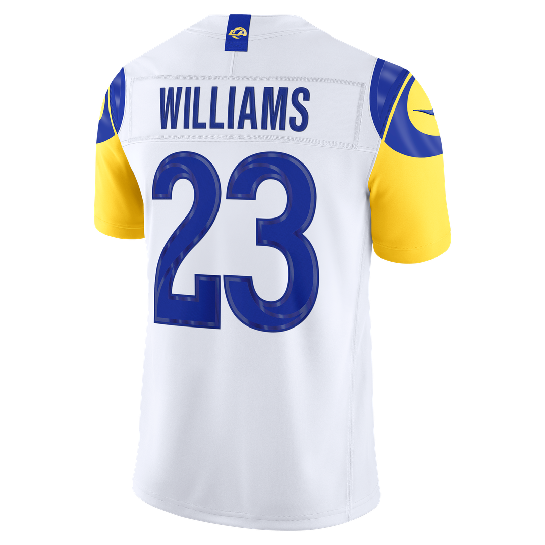 Los Angeles Rams Kyren Williams Nike White Vapor F.U.S.E. Stitched Limited Jersey
