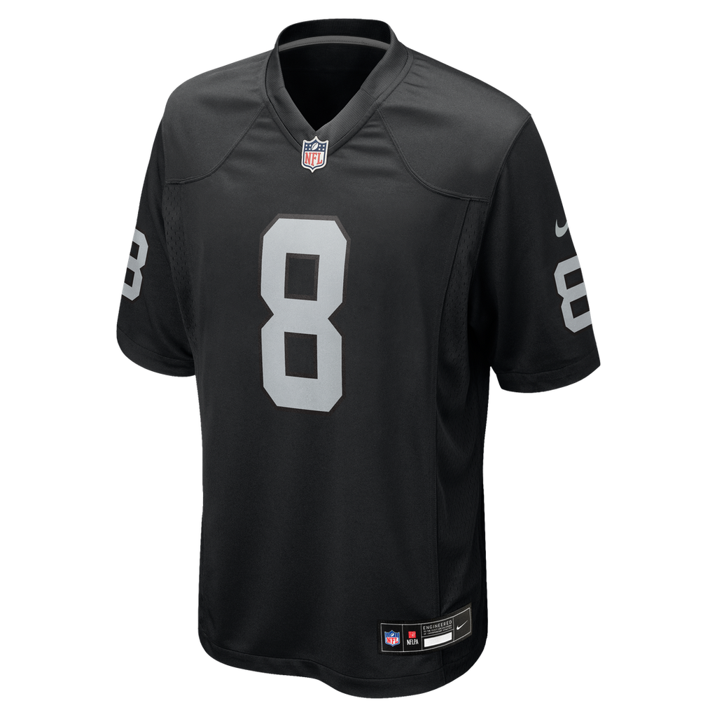 Las Vegas Raiders Kirk Cousins Nike Black Team Game Jersey