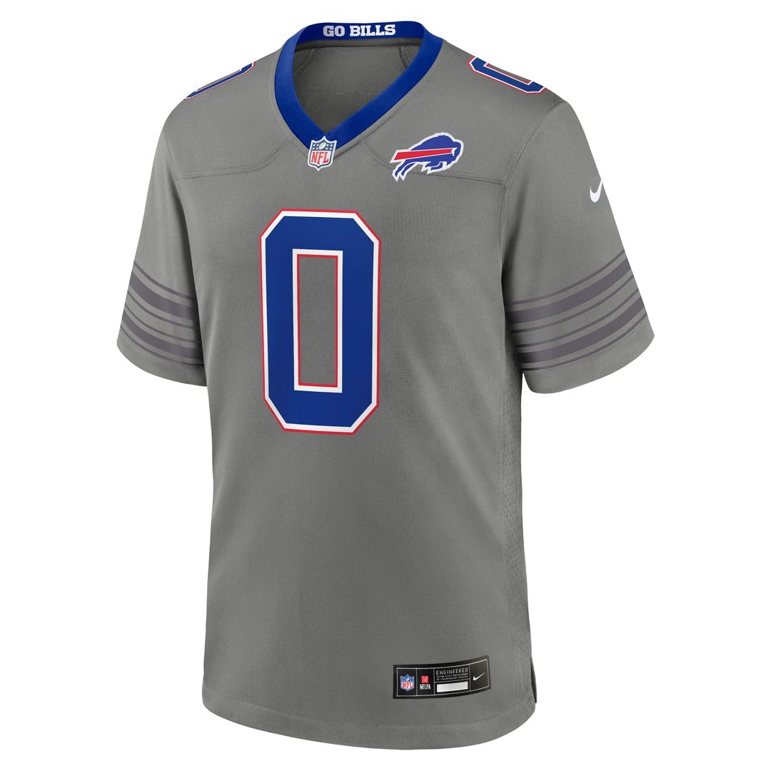 Buffalo Bills Keon Coleman Nike Gray Nickel City Game Jersey