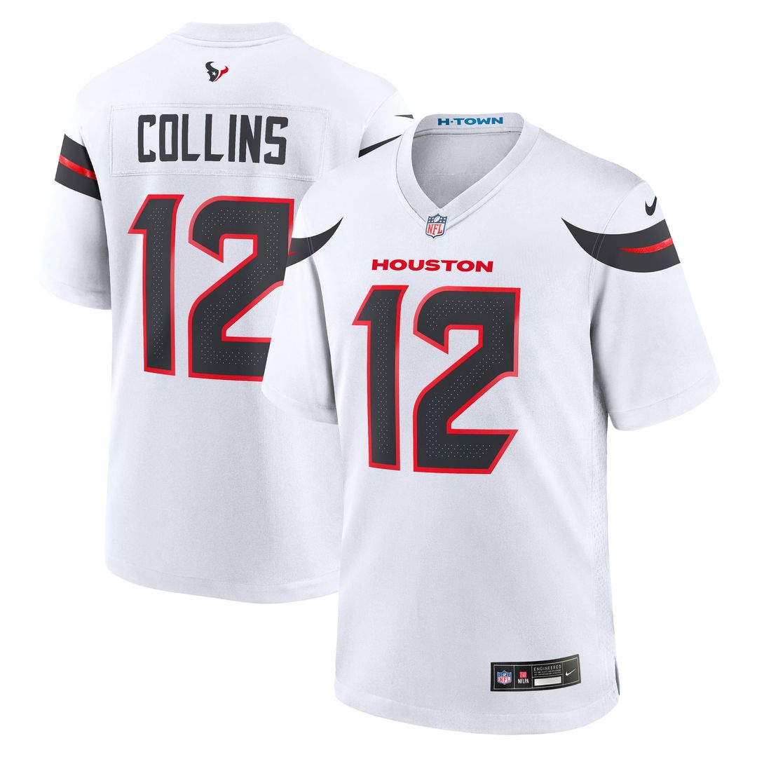 Houston Texans Nico Collins Nike Navy Game Jersey
