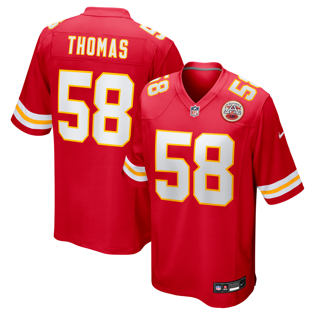 Kansas City Chiefs Derrick Thomas Nike White Retired Player Game Jersey
