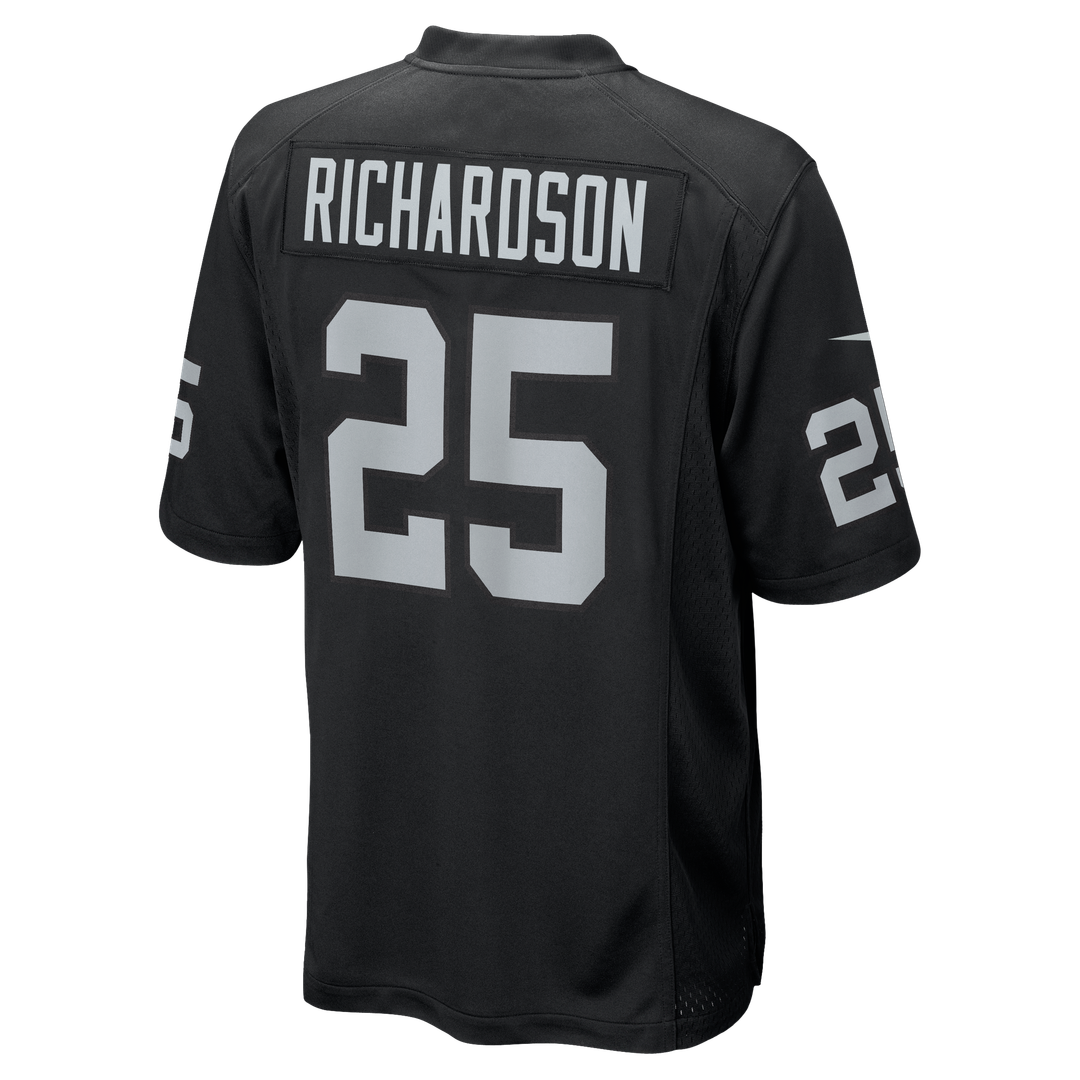 Las Vegas Raiders Decamerion Richardson Nike Black Team Game Jersey