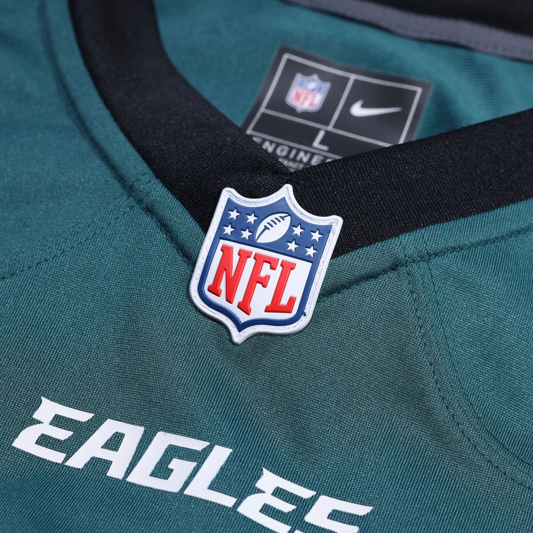 Philadelphia Eagles Nike Midnight Green Custom Game Jersey