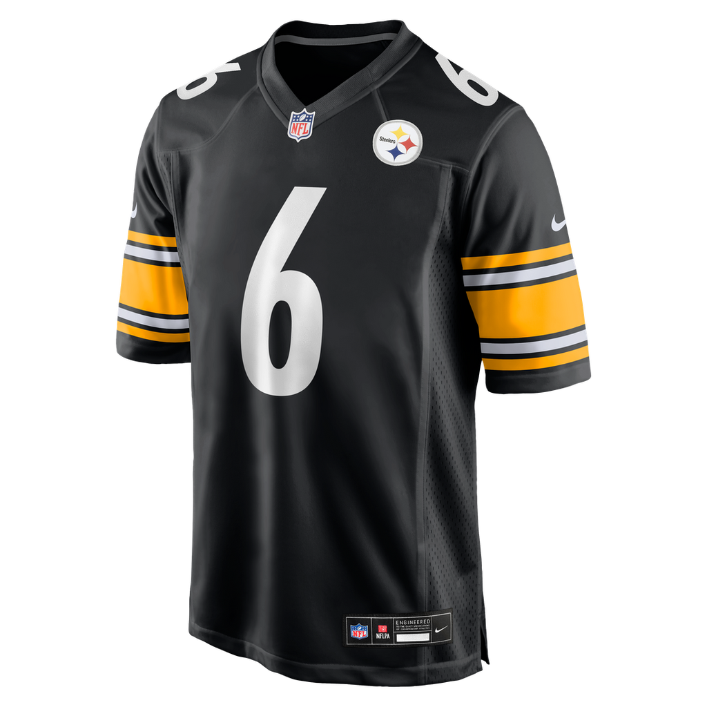 Pittsburgh Steelers Patrick Queen Nike Black Game Jersey