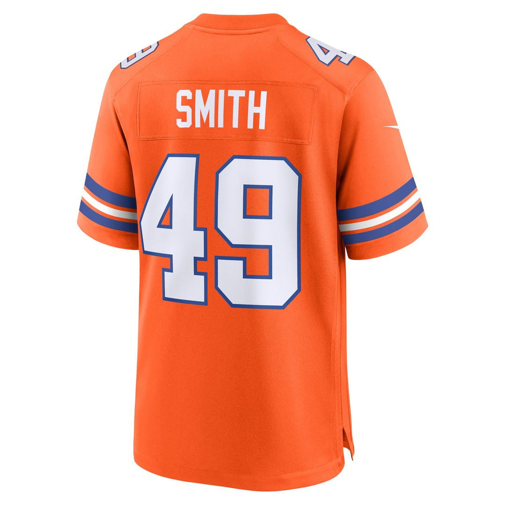 Denver Broncos Dennis Smith Nike Orange Retired Player Alternate Game Jersey