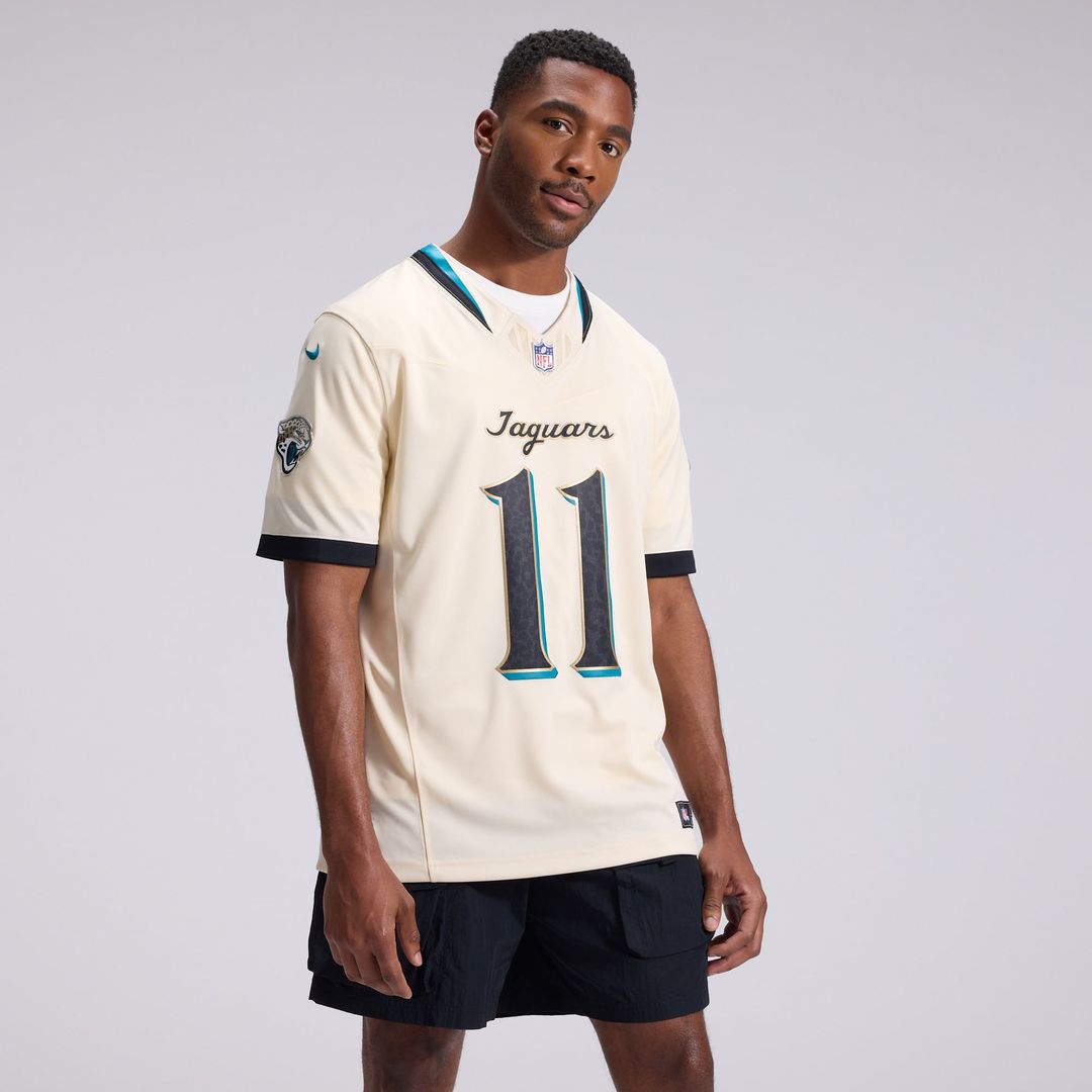 Jacksonville Jaguars Parker Washington Nike Natural 2026 Rivalries Collection Stitched Limited Jersey
