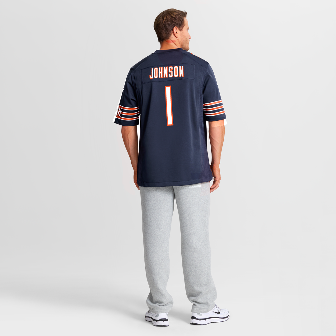 Chicago Bears Jaylon Johnson Nike Navy Game Jersey