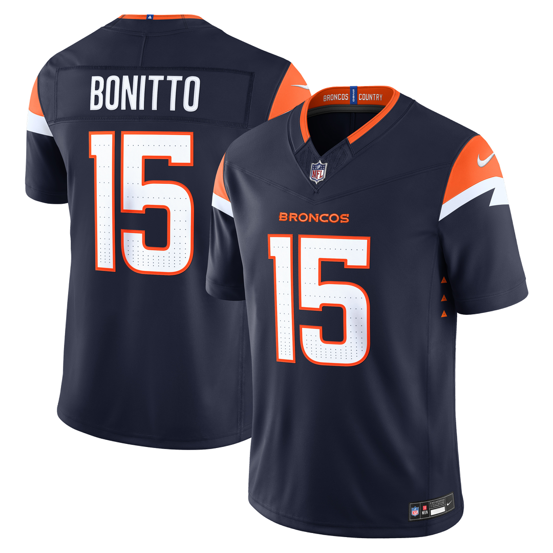 Denver Broncos Nik Bonitto Nike Navy Alternate Vapor F.U.S.E. Stitched Limited Jersey
