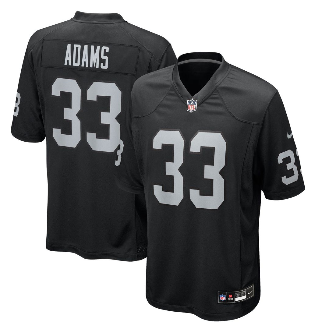 Las Vegas Raiders Jamal Adams Nike Black Team Game Jersey