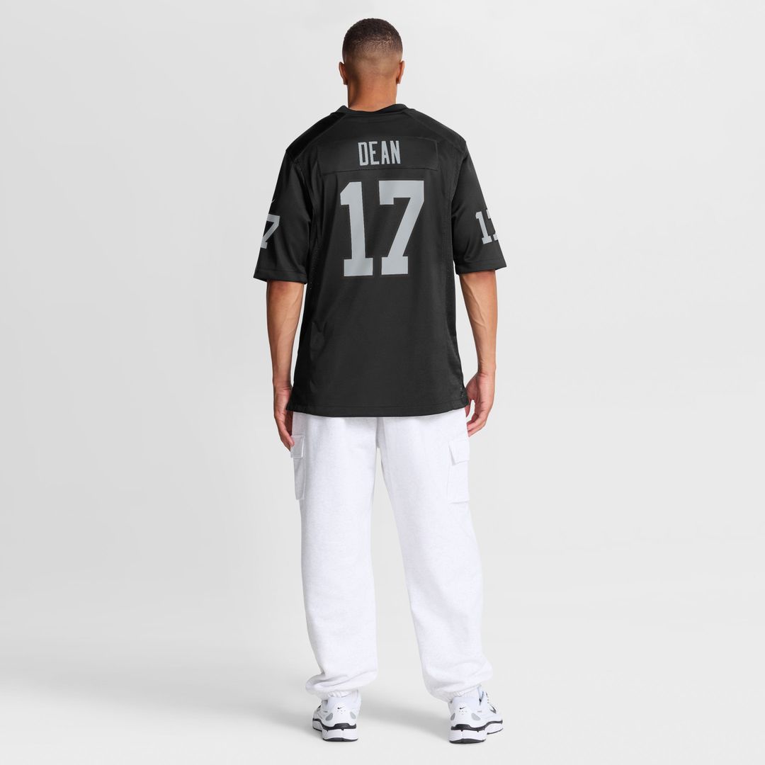Las Vegas Raiders Nakobe Dean Nike Black Team Game Jersey