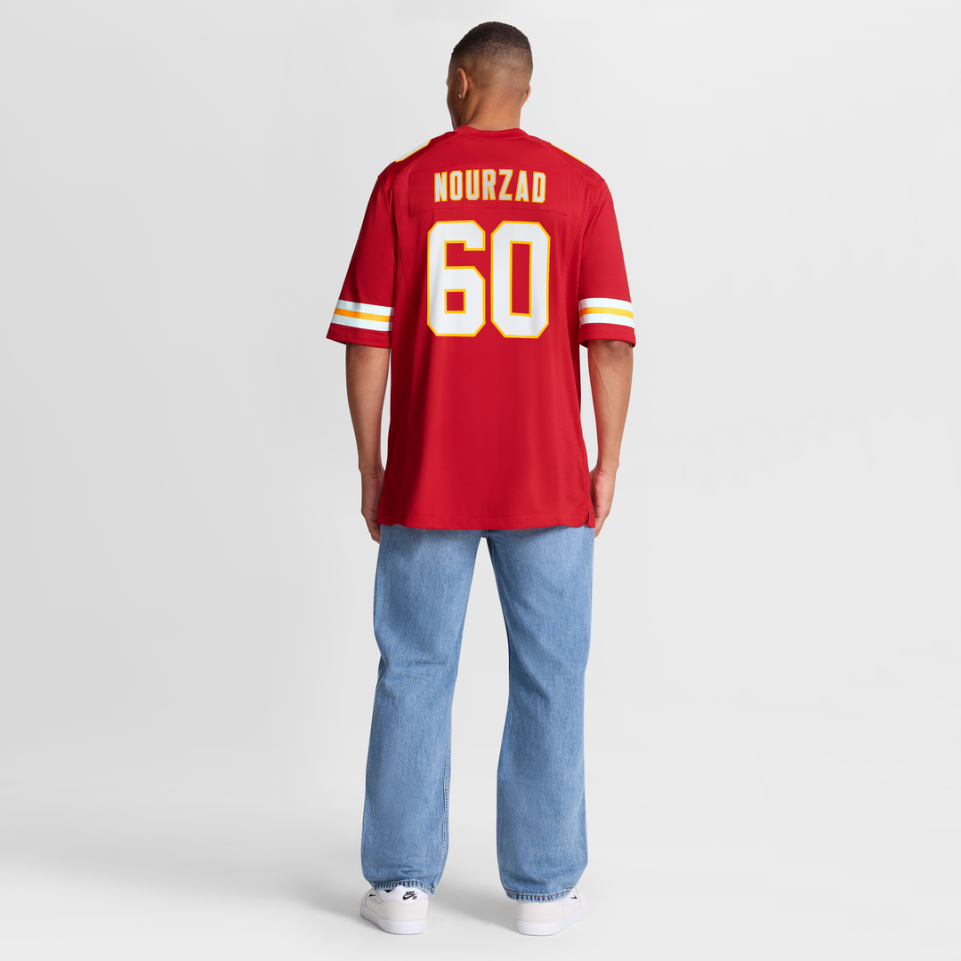 Kansas City Chiefs Hunter Nourzad Nike Red Game Jersey