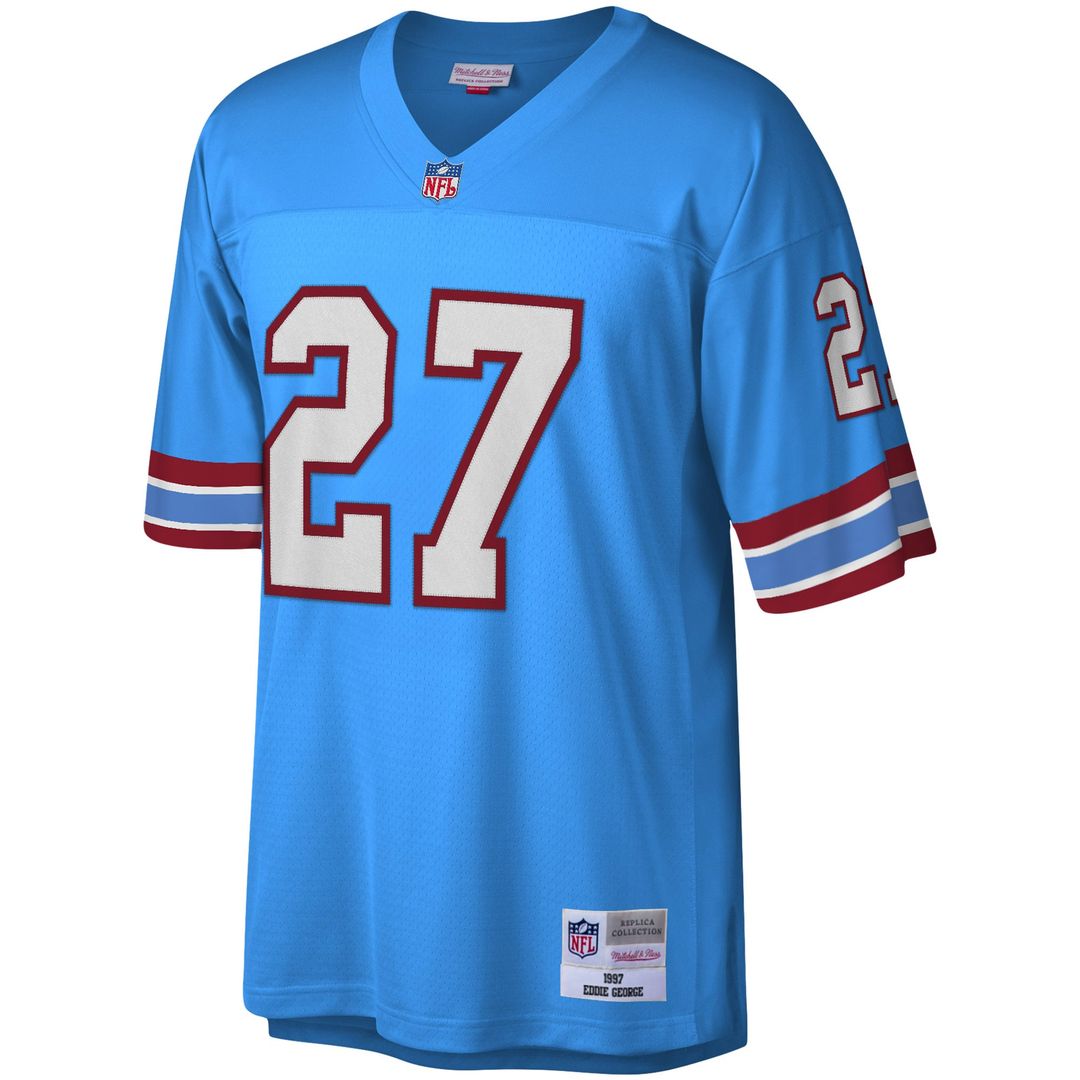 Houston Oilers Eddie George Mitchell & Ness White Legacy Replica Jersey