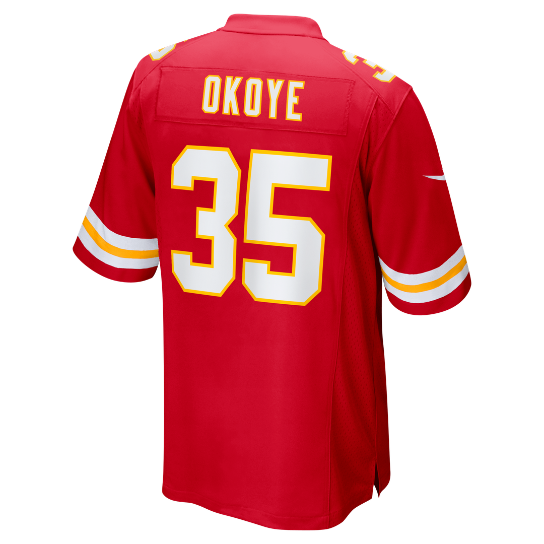 Kansas City Chiefs Christian Okoye Nike Red Game Retired Player Jersey
