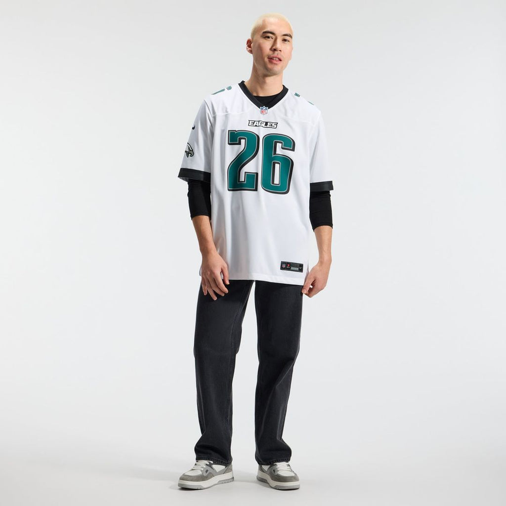Philadelphia Eagles Saquon Barkley Nike Black Alternate Game Jersey