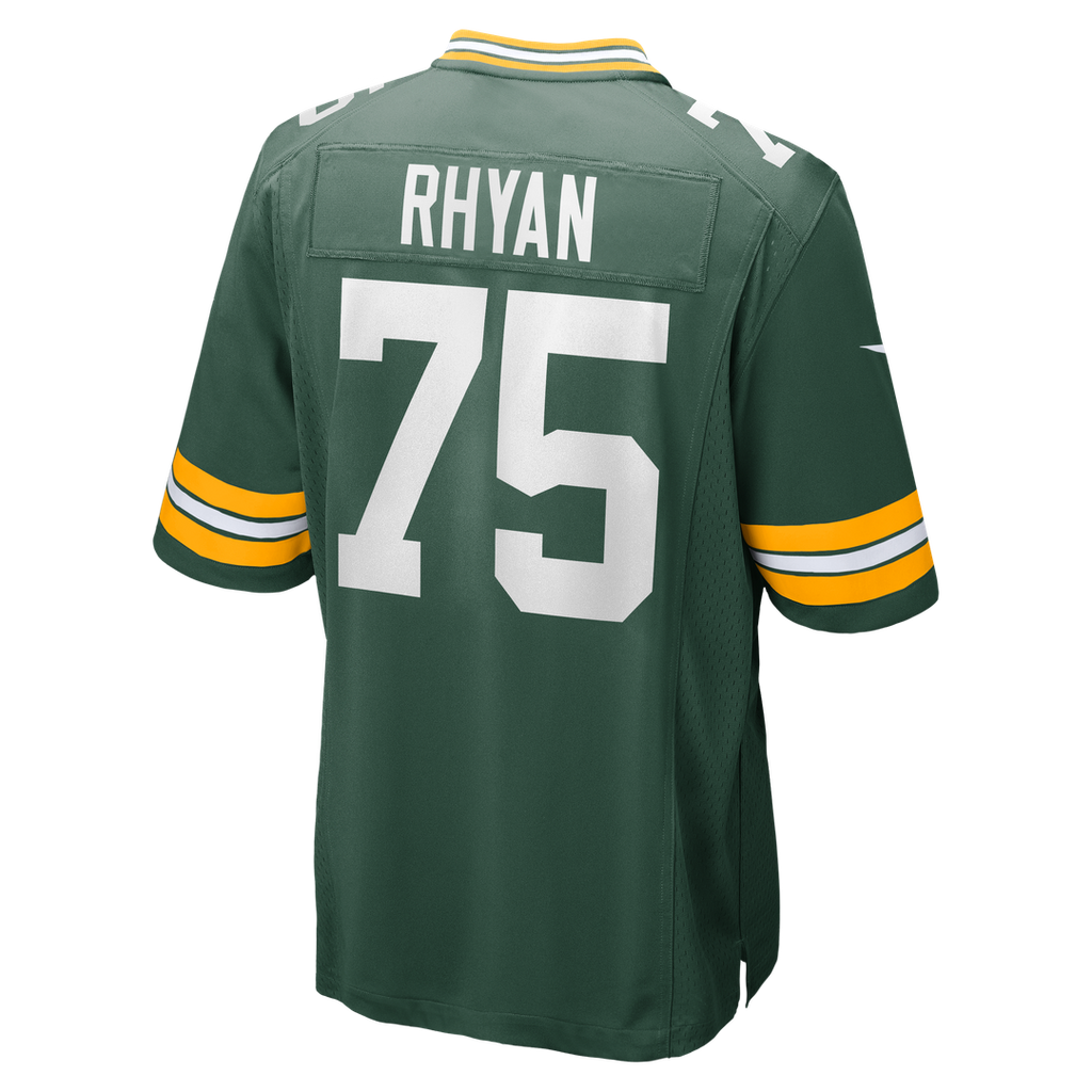 Green Bay Packers Sean Rhyan Nike Green Game Player Jersey