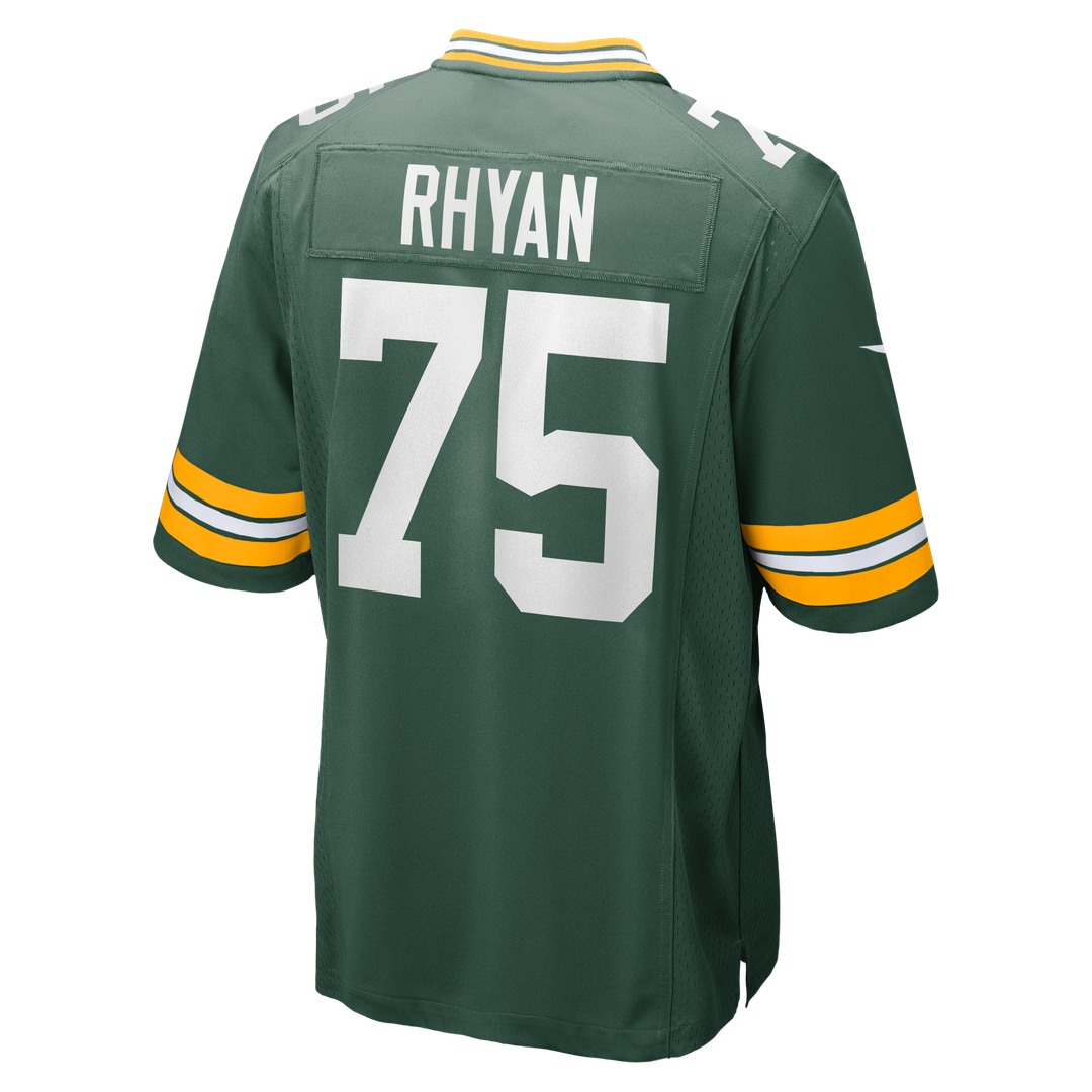 Green Bay Packers Sean Rhyan Nike Green Game Player Jersey