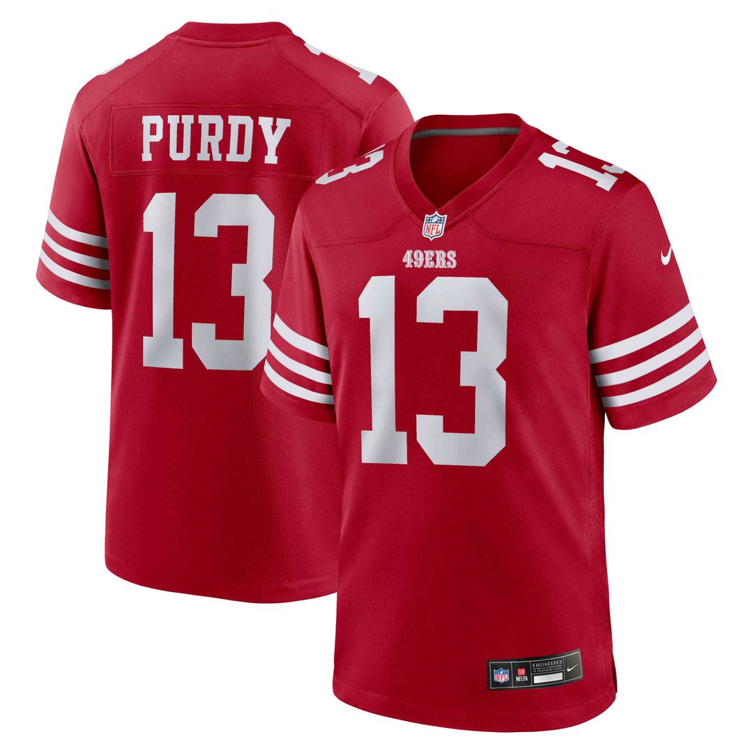 San Francisco 49ers Brock Purdy Nike White Game Player Jersey