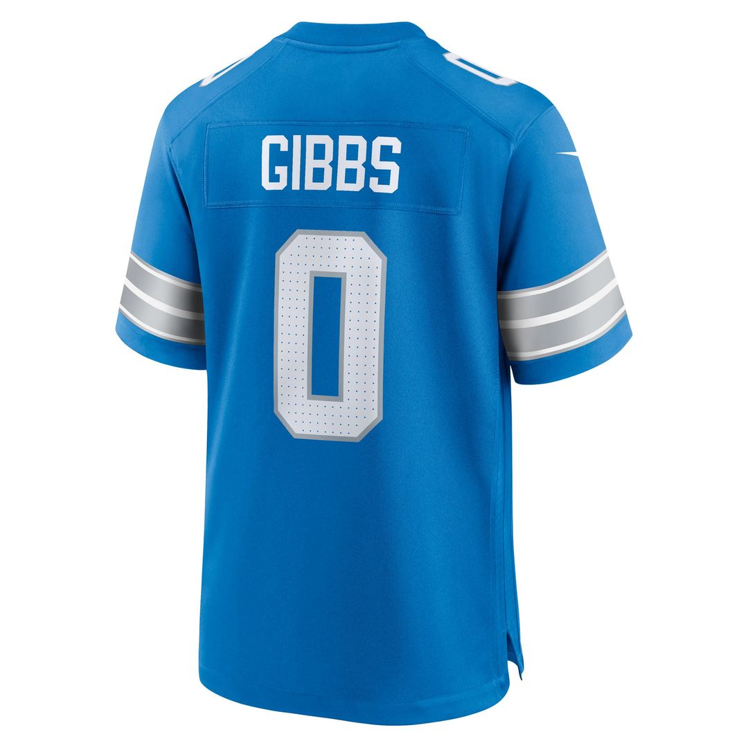 Detroit Lions Jahmyr Gibbs Nike Black 2nd Alternate Game Player Jersey