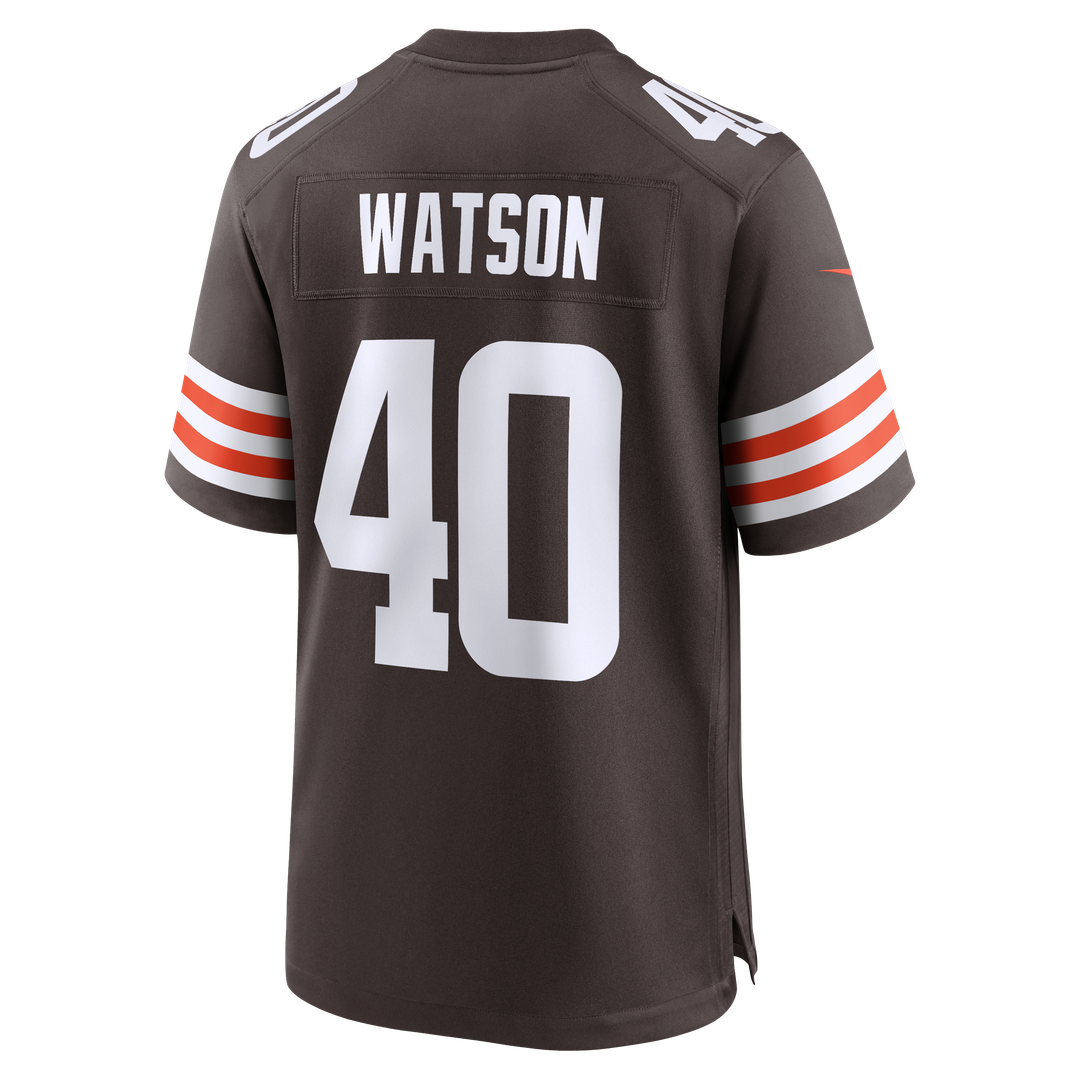 Cleveland Browns Nathaniel Watson Nike Brown Team Game Jersey