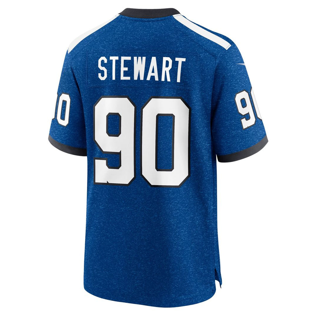Indianapolis Colts Grover Stewart Nike Blue Alternate Game Jersey
