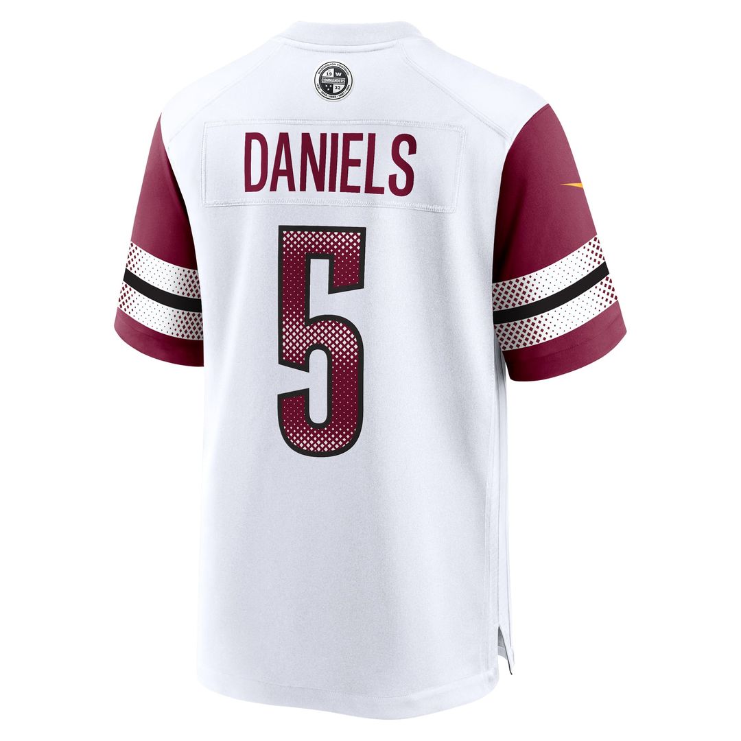 Washington Commanders Jayden Daniels Nike White Player Game Jersey
