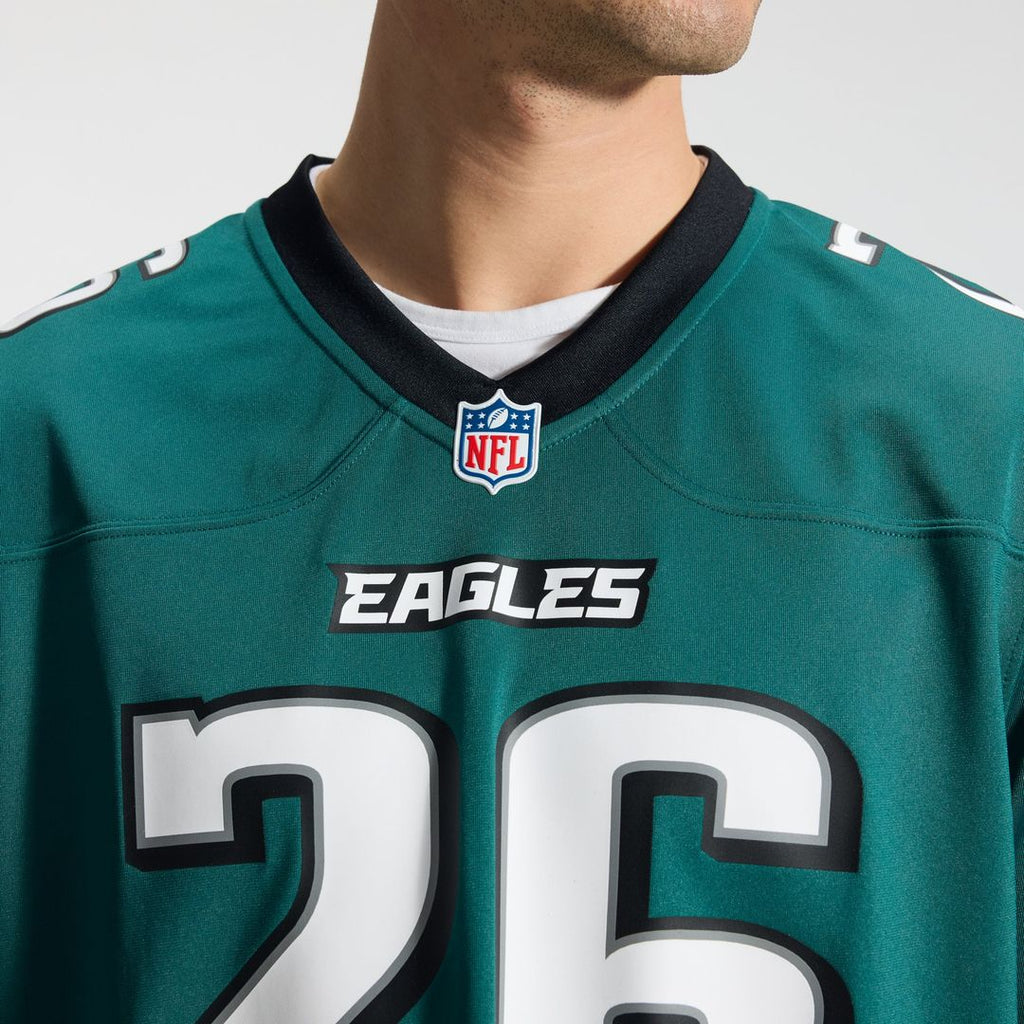 Philadelphia Eagles Saquon Barkley Nike Black Alternate Game Jersey