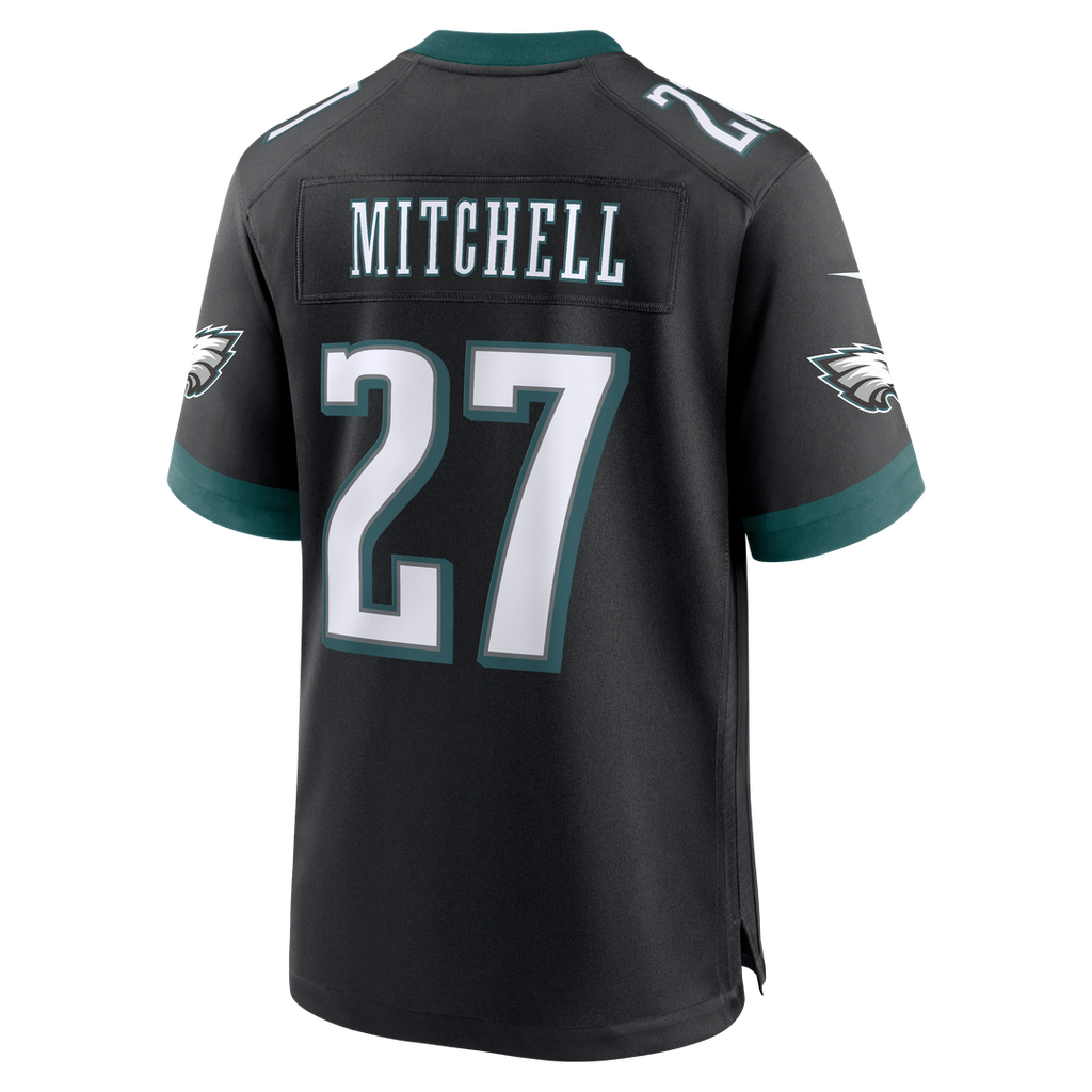 Philadelphia Eagles Quinyon Mitchell Nike Black Alternate Game Jersey