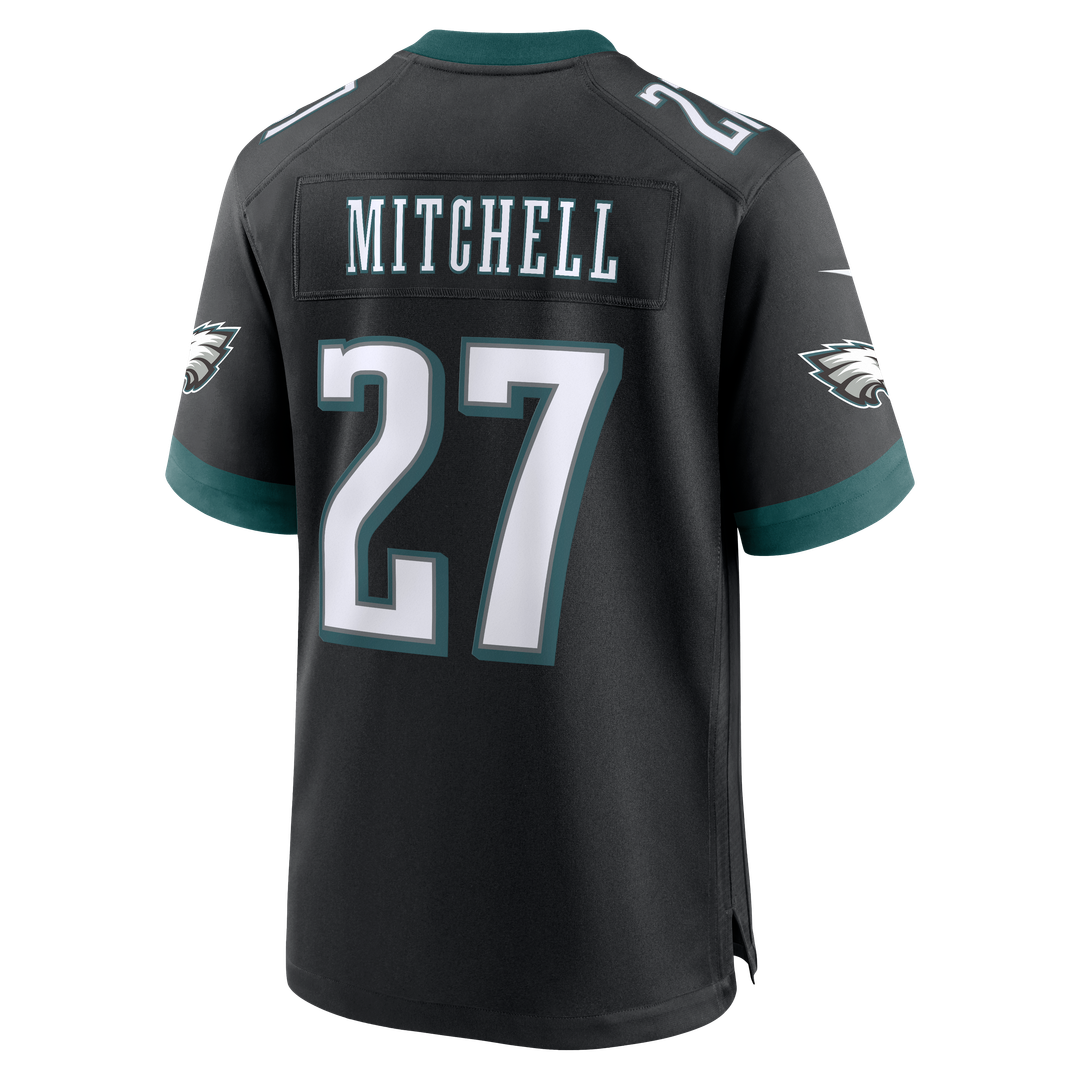 Philadelphia Eagles Quinyon Mitchell Nike Black Alternate Game Jersey