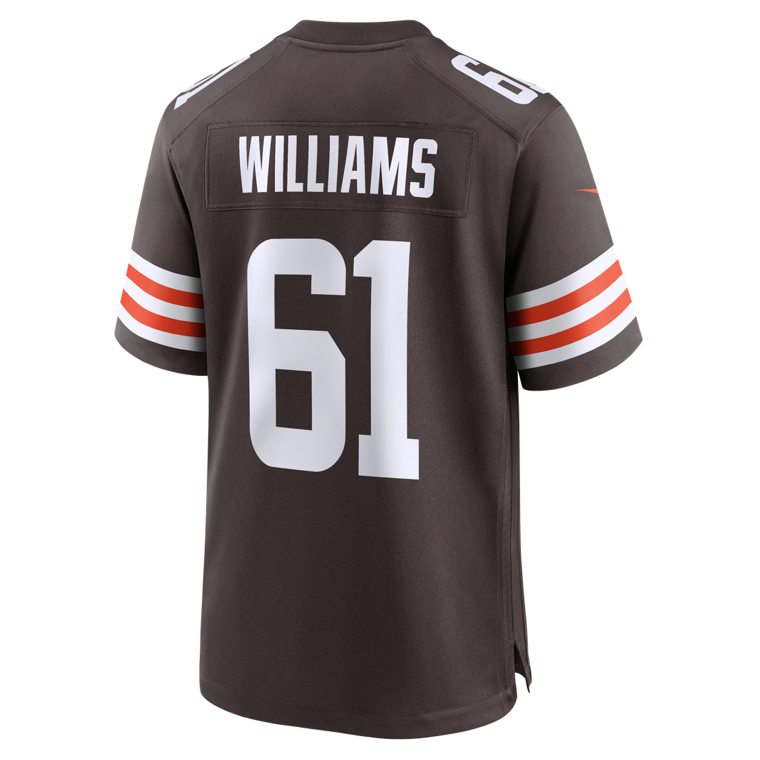 Cleveland Browns Chris Williams Nike Brown Team Game Jersey