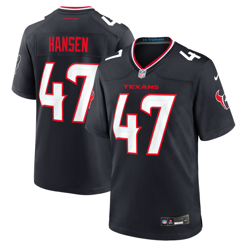 Houston Texans Louis Hansen Nike Navy Team Game Jersey