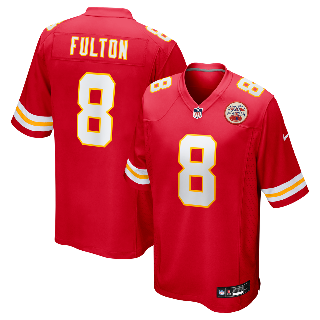 Kansas City Chiefs Kristian Fulton Nike Red Team Game Jersey