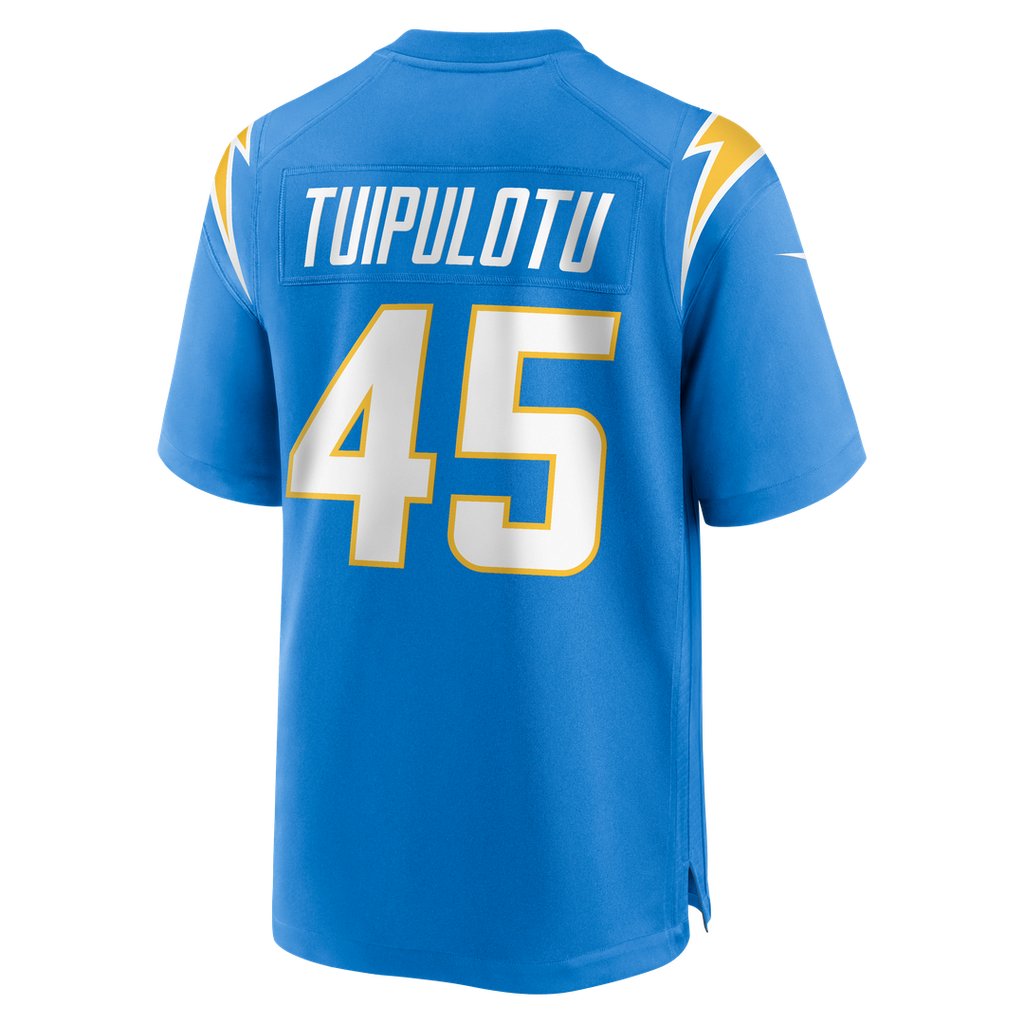 Los Angeles Chargers Tuli Tuipulotu Nike Powder Blue Team Game Jersey