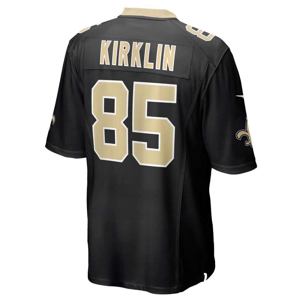New Orleans Saints Jontre Kirklin Nike Black Team Game Jersey