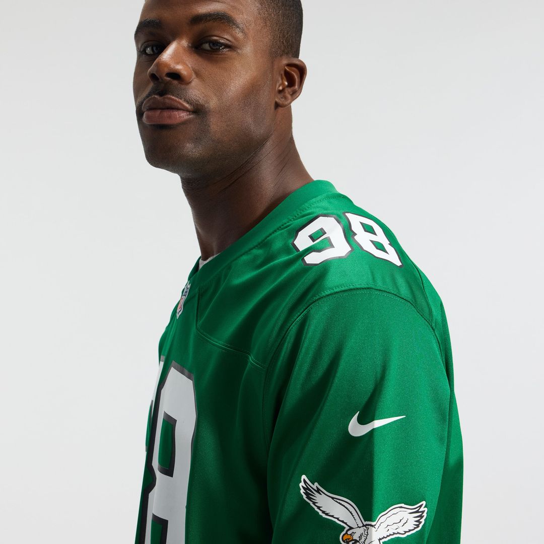 Philadelphia Eagles Jalen Carter Nike Midnight Green Team Game Jersey
