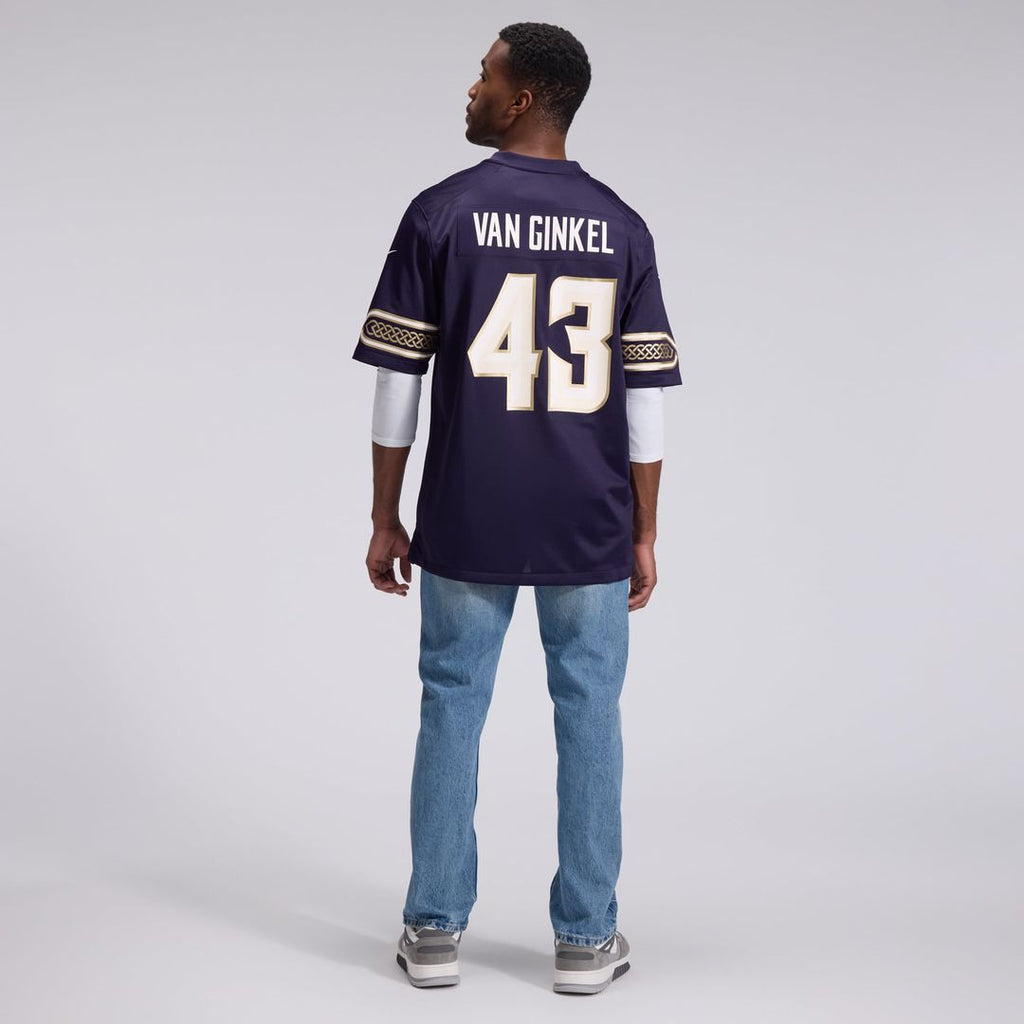 Minnesota Vikings Andrew Van Ginkel Nike Purple 2026 Rivalries Collection Game Jersey