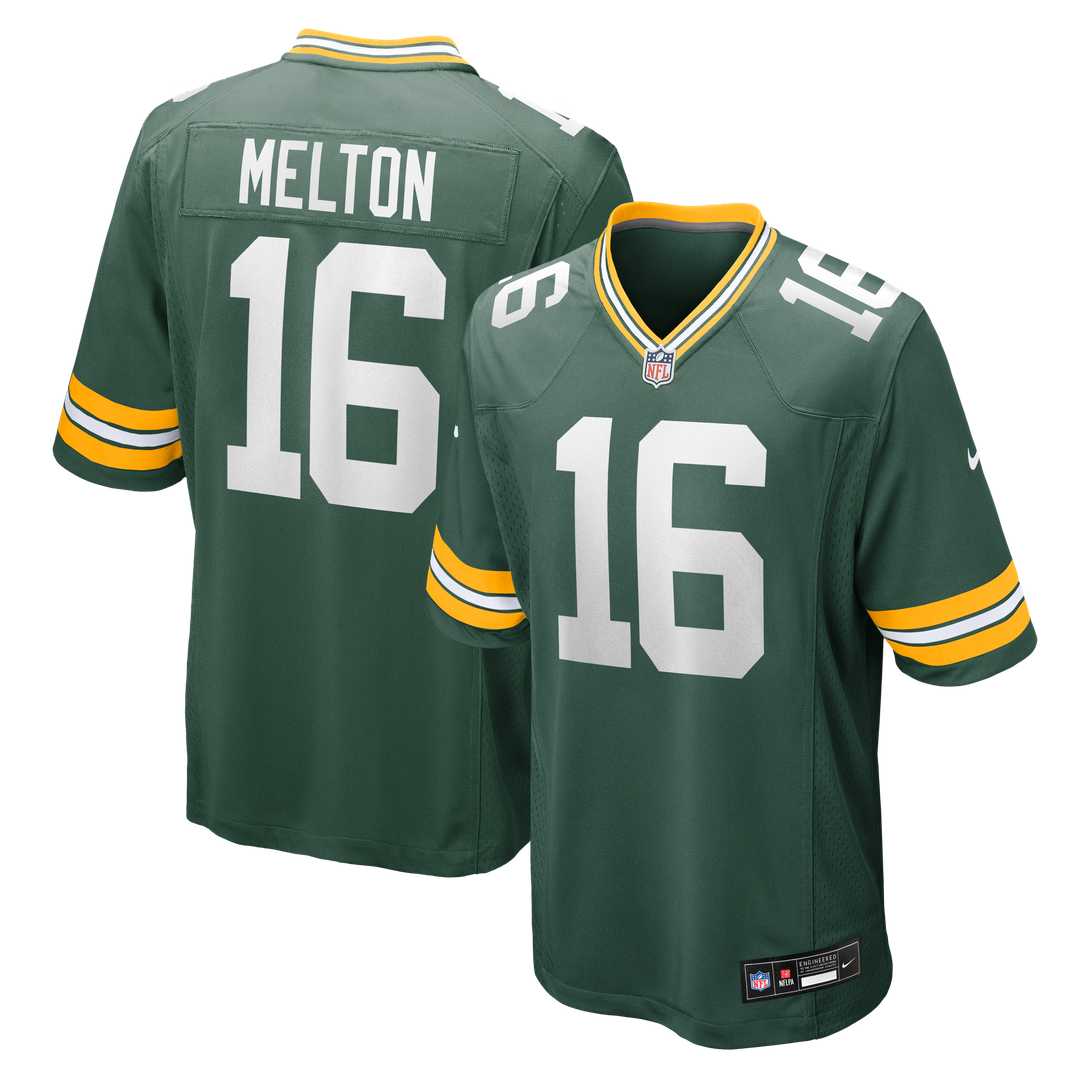 Green Bay Packers Bo Melton Nike Green Team Game Jersey