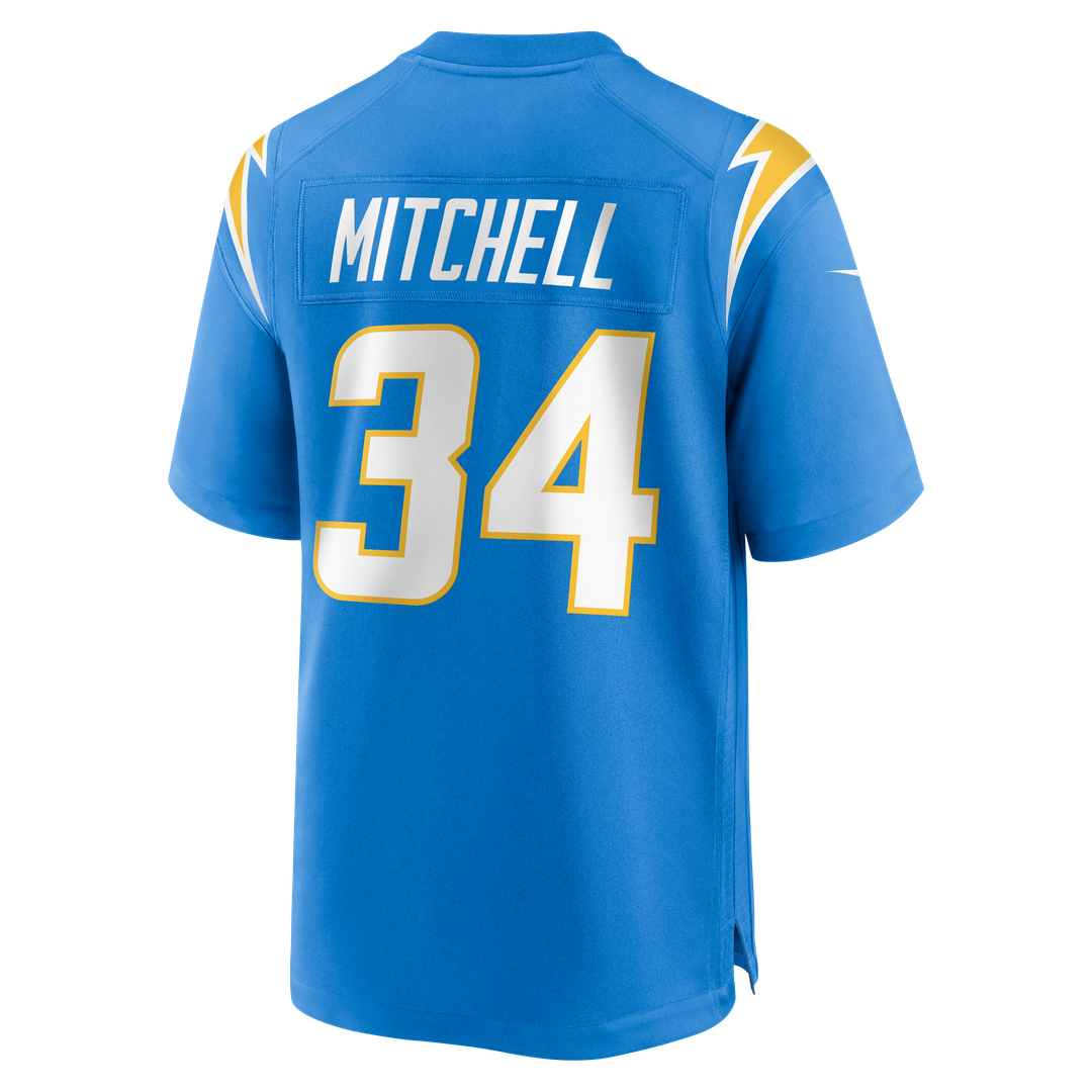 Los Angeles Chargers Keaton Mitchell Nike Powder Blue Team Game Jersey