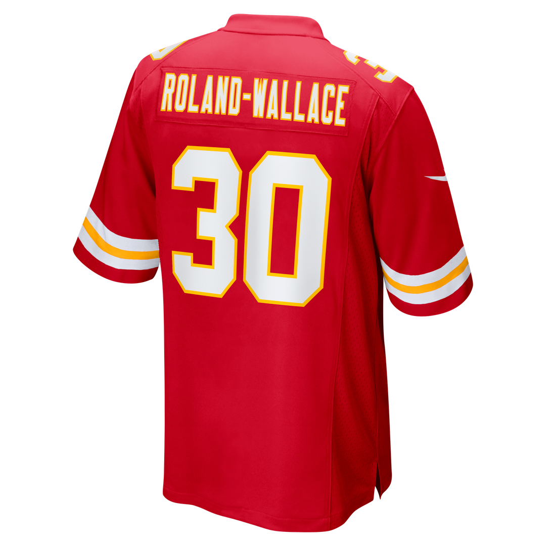 Kansas City Chiefs Chris Roland-Wallace Nike Red Game Jersey