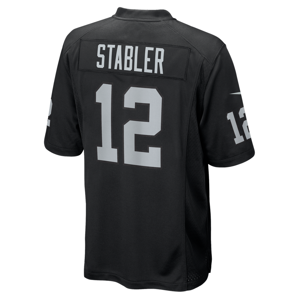 Las Vegas Raiders Ken Stabler Nike Black Game Retired Player Jersey